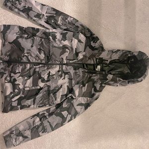 camo rain jacket
